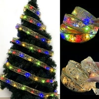 Božićni ukrasi Mala božićna vrpca bajke Božićne LED svjetla dvostruka vrpca String svjetla božićna stabla