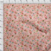 Onuone pamučne svilene ružičaste tkanine Oblici Geometrijski DIY odjeću za preciziranje tkanine Tkanina