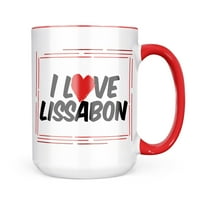 Neonblond I Love Lissabon krig poklon za ljubitelje čaja za kafu
