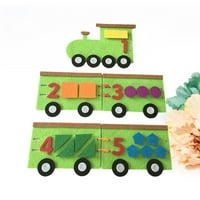 Dječje filce nije tkano dekor obrazovne matematike DIY ručno rađene igračke za kuhanje crtane opreme