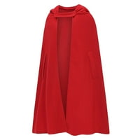 Žene plus veličine Ženski kaput otvoren prednji kardigan jaknu kaput šal ogrtač ogrtač mantle plus crvena