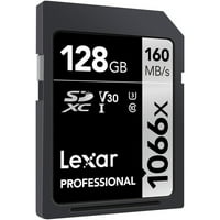 Lexar LSD1066128G-Bnnnu 128GB Professional SDXC UHS-I CARD CARD SILVER Series Memory Card Pack