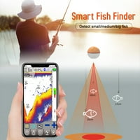 Tomfoto Wireless BT Finder Finger Fish Prijenosni sonarski ribnjak za ribolov na kajaku