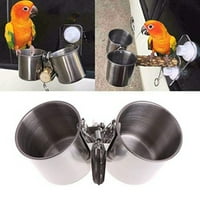 PARROT Ptica sa hranom od nehrđajućeg čelika ulagač vodostaja okvira za hranu za čam za hranu Klip klip