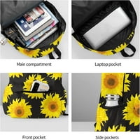 Ruksak plavi cvjetni leptiri laptop ruksak shapka školska torba na ramenu torba casual paypack za školsku