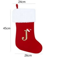 MubIneo božićne čarape, viseća čarapa poklon bag božićni bombonski poklon torba za kućni zidni dekor