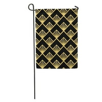 Uzorak Sažetak Crni kontinuitet Diamond beskrajna geometrijska grafička bašta zastava Dekorativna zastava
