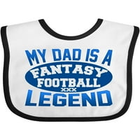 Inktastic moj otac je fantastična fudbalska legenda dar dječaka ili dječje djevojke bib