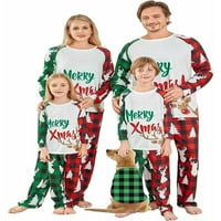 Porodica koja odgovara Božićne pidžame setovi Božićno drvce Ispiši odmor Xmas pidžamas Spavaće odjeće