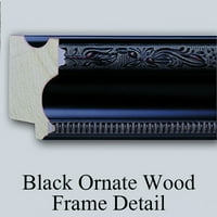Owen Jones Black Ornate Wood uokviren dvostruki matted muzej umjetnički print pod nazivom: grčki br