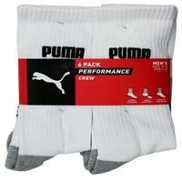 Puma Muške posade Cussion Sportske čarape veličine 10- bijelo siva crna