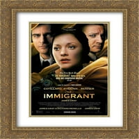 Imigrantski dvostruki matted zlatni ukras uokviren filmski poster umjetnosti otisak