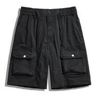Ljetni casual muške muške muške plus veličine Teretne kratke hlače Multi-džepovi opuštene ljetne plažne