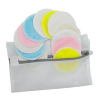 Jastučići za uklanjanje šminke za višekratnu upotrebu - meka organski pamučni krugovi s pravom za pranje