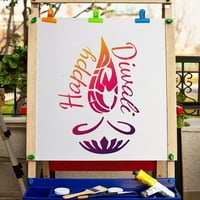 Diwali šablon sretne riječi za višekratnu obračun za višekratnu plastičnu crtanje