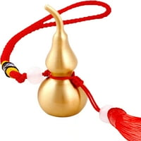 Fengshui viseći ukras, zlatna dinja na petom katu, crvena sreća sa nakitom za tassel, idealan privjesak