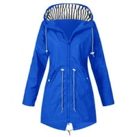 Riforla na otvorenom jakne sa kapuljačom Solid ženska jakna Ženski kaput Ženski anoraks plavi xxxl
