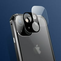 Anti-peep magnetska futrola za iPhone Pro, dvostrane privatnosti čistog kaljenog stakla nazad hrapavi