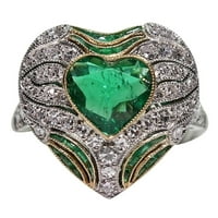 Mnjin Izvrsni nakit prsten ljubavni prstenovi elegantni veliki ovalni cirkon ženski prsten za zabavu