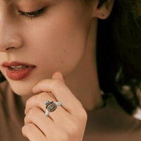 Poklon Halloween Rhinestone Ringstone Ringstone Diamond bundeve like za lice Elegantne rinestone prsten