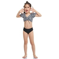 Esho Girls Dva kupaca djeca Tween Girl Bikini set kupaći kostimi 6-14t