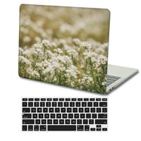 Kaishek Hard Shell pokrivač samo za MacBook Air 13 + crni poklopac tastature A A1369, bez USB-C Cvijeta