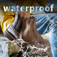 Muške kožne radne cipele Vodootporna čelična ženska teća za sigurnost cipela otporna na ulje za rad