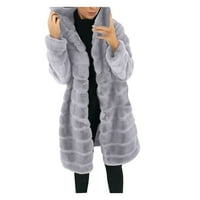 Ženski vrhovi, jakne i kaput, ženski lažni kaput s dugim rukavima od giletskog kaput dugih rukava
