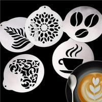 Enquiret kava šablona pjena Latte Art Stebls Lagani DIY kalup-otporni na habanje za višestruku upotrebu