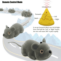 Slatka RC Mice Remote Control Cort Activial Active Auto vozilo za kućne ljubimce Cat Dog Realistic Kids