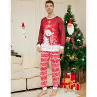 Porodica podudaranje božićne pidžame Postavite crtani snjegović uzorak pantno spavanje Dječji muškarci