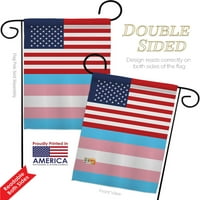 Američka transwender bašta zastava postavila je Pride X18. Dvostrano dvorište baner