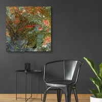 Epska umjetnost 'Zemlja kao umjetnost: Anyuyskiy vulkan,' Akrilik staklena zidna umjetnost, 36 x36