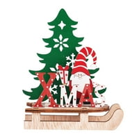 SPEMM SNOWMAN festival Početna Santa Božićni drveni Dekor Darov ukras DIY uklonjivi ukrasi Početna Dekor