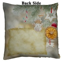 Božićni stari prazan papir Reverzibilna sirena Sequin jastučni jastuk Kućica