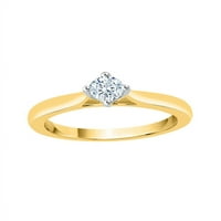 Diamond Solitaire Remise Ring u 14k žuto zlato