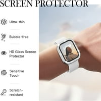 za Apple Watch Service Series sa kaljenim staklenim zaštitnim zaslonom, dvostrukim klizačem Kristalni