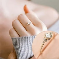 Mnjin modni prstenovi za žene mladenci vjenčanje romantični nakit angažman prstenovi poklon zlato 10
