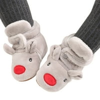 Qxutpo baby cipele božićne tople udobne meke jedinice neklizne cipele veličine -