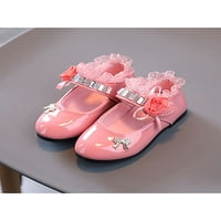 Woobling Girls Flats Comfort Mary Jane Magic Tape Princess School Loafers Neklizajuća haljina cipele