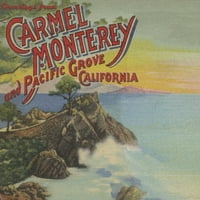 Monterey, Kalifornija, Pozdrav iz Carmela, Monterey-a i Pacific Grove, Vintage poluton