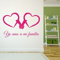 Španski zidni naljepnice za djecu spavaću sobu - Yo Amo A Mi Familia Ljubav za obitelj Citat Početna