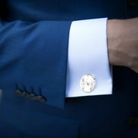 Muške klasične manžete od nehrđajućeg čelika za tuxedo košulje Business Wedding manžetni gumb Slon