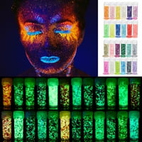 Čaše za nokte raka Svjetlosvjetno svjetlo noći Božić treperi holografski treperi akrilni pribor za dizajn