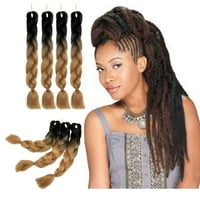24 sintetička kosa Ponytail Afro Twist pletenice Kanekalon Jumbo pletenice Ombre Knokit pletenice