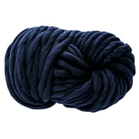 Chunky Soft Wool Yarn šal pletene debljine Topla šešir Domaćinstvo domaćinstava Navy Plava