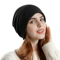 Zimska zadebljana pletena šešir hrpa topao je šešir divlji šešir ženski veliki obim glave Baotou hladni