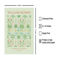 Vintage William Morris Poster - Retro Daisy Print - Tekstilni uzorak Art - Chic Poklon za njene, njega, cvjećar - cvjetni dekor za dom, ured, cvećar - Unfamed Wall Art