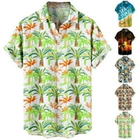 Muški vrhovi plaže, muški casual majica kratkih rukava uz havajske majice