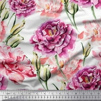 Soimoi ružičasta pamučna pamučna tkanina cvjetna otisnuta zanatska tkanina sa dvorištem širom